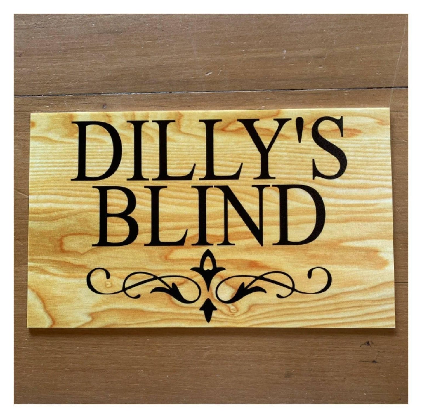 Timber Style Your Text Custom Wording Sign - The Renmy Store Homewares & Gifts 