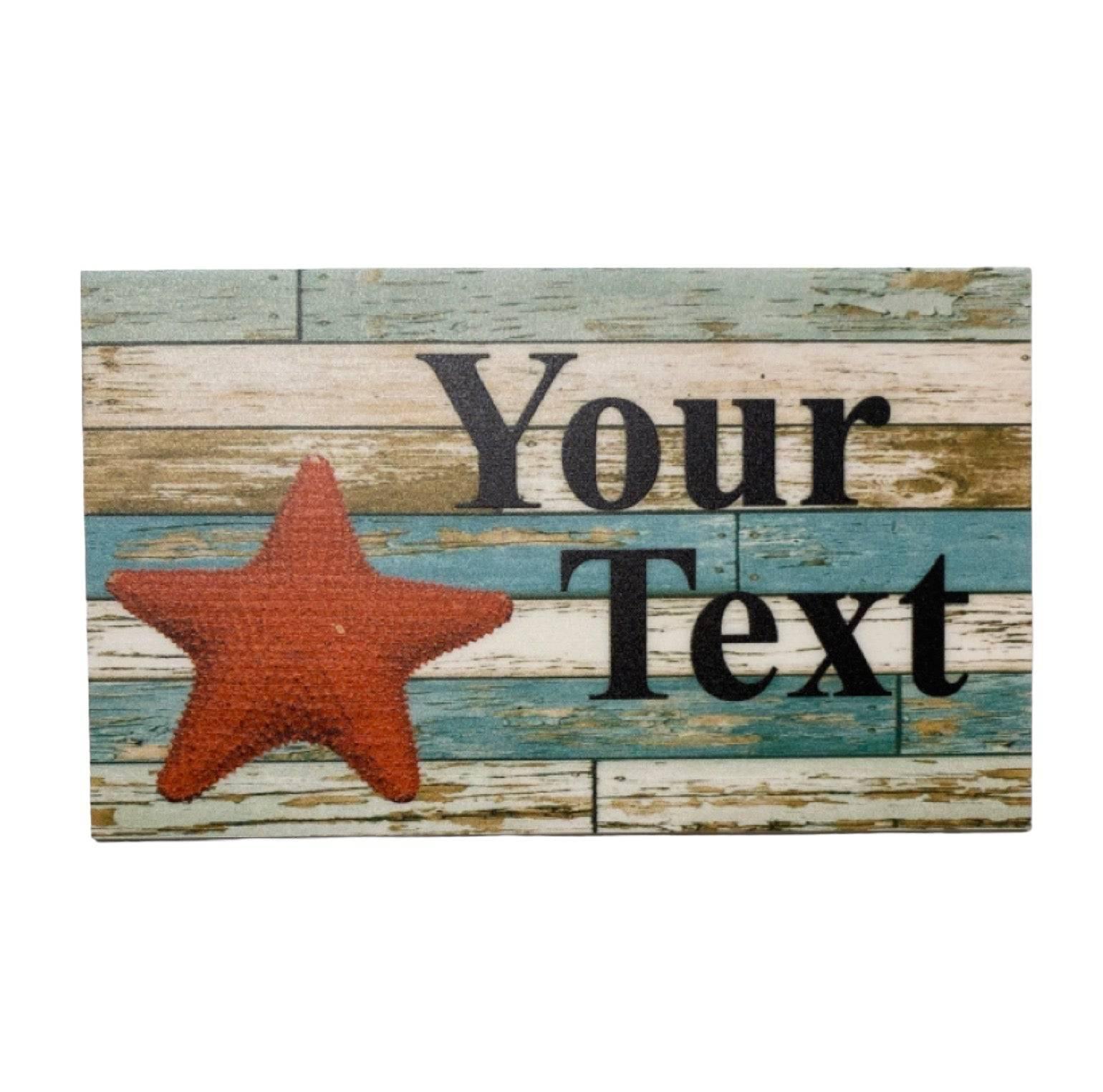 Starfish Beach House Custom Personalised Sign - The Renmy Store Homewares & Gifts 