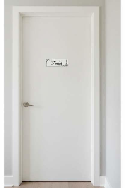 Custom Personalised Vintage Door Room Sign Toilet Laundry Bathroom