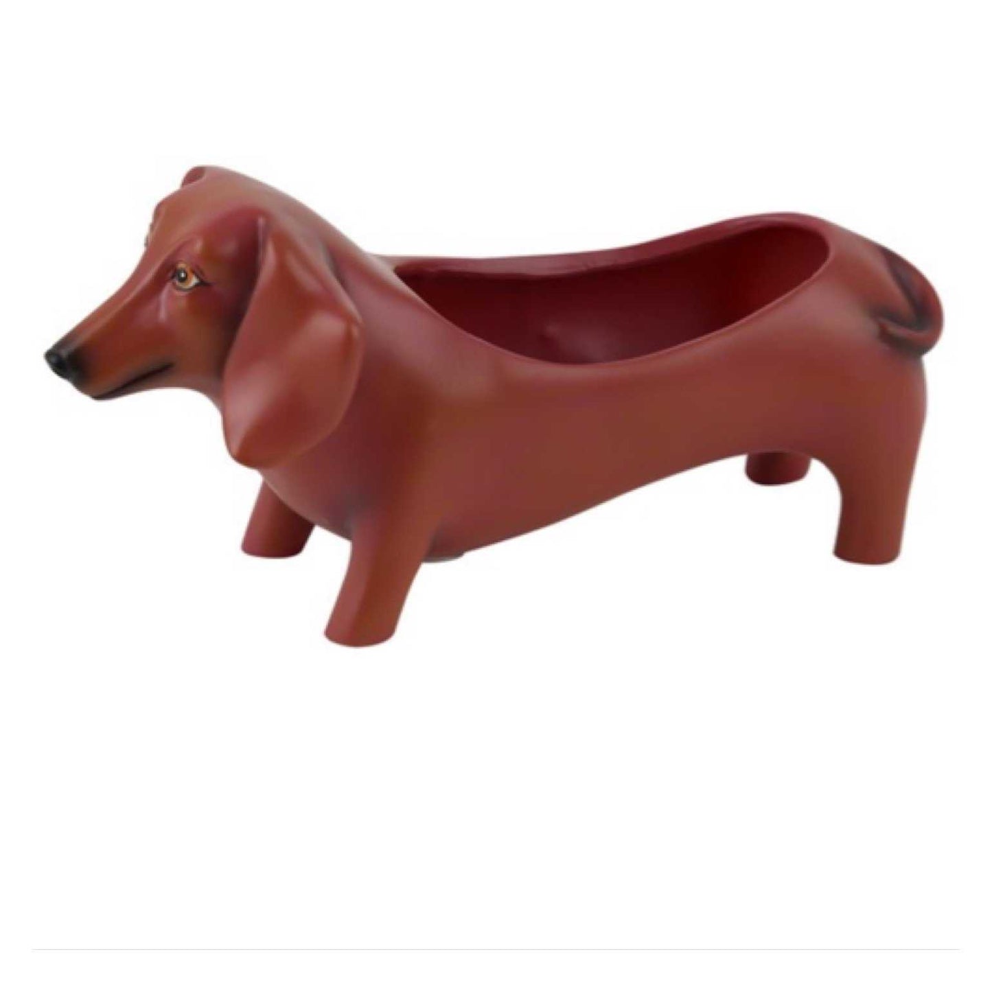 Dachshund Dog Tan Pot Planter Small - The Renmy Store Homewares & Gifts 