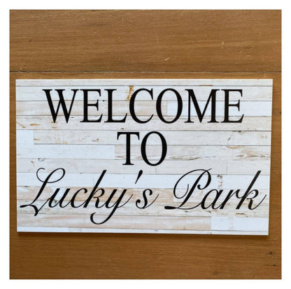 Welcome Custom Personalised Sign - The Renmy Store Homewares & Gifts 