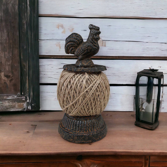 String Holder Rustic with Rooster - The Renmy Store Homewares & Gifts 