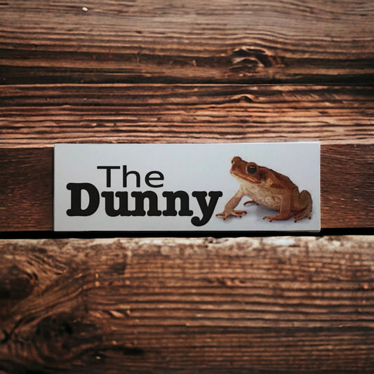 The Dunny Cane Toad Toilet Outback Sign Door - The Renmy Store Homewares & Gifts 