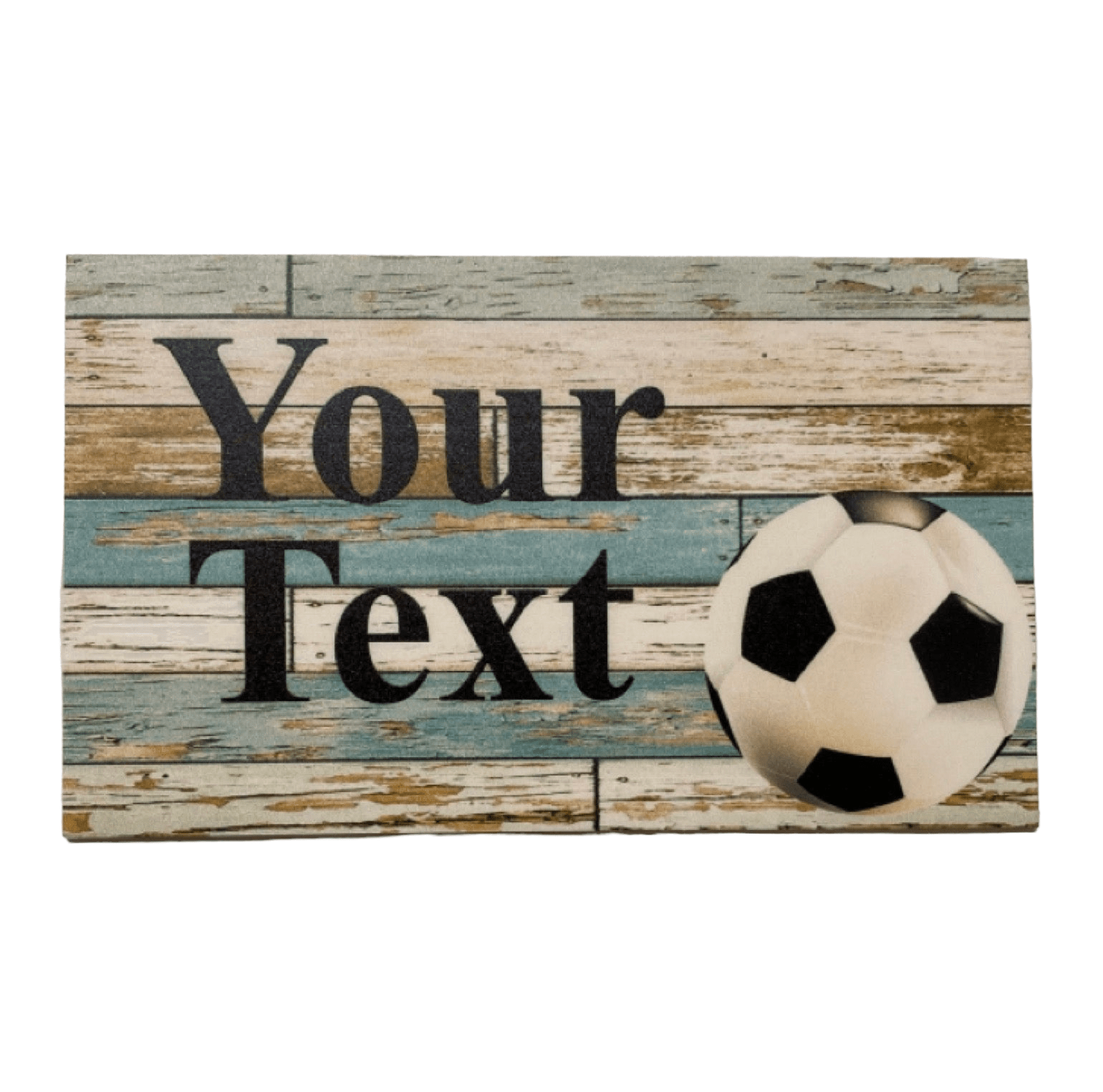 Soccer Blue Custom Personalised Sign - The Renmy Store Homewares & Gifts 