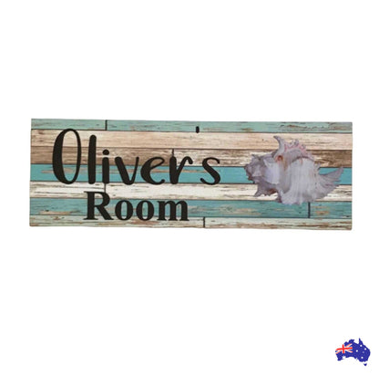 Custom Personalised Beach Shack Shell Room Sign - The Renmy Store Homewares & Gifts 