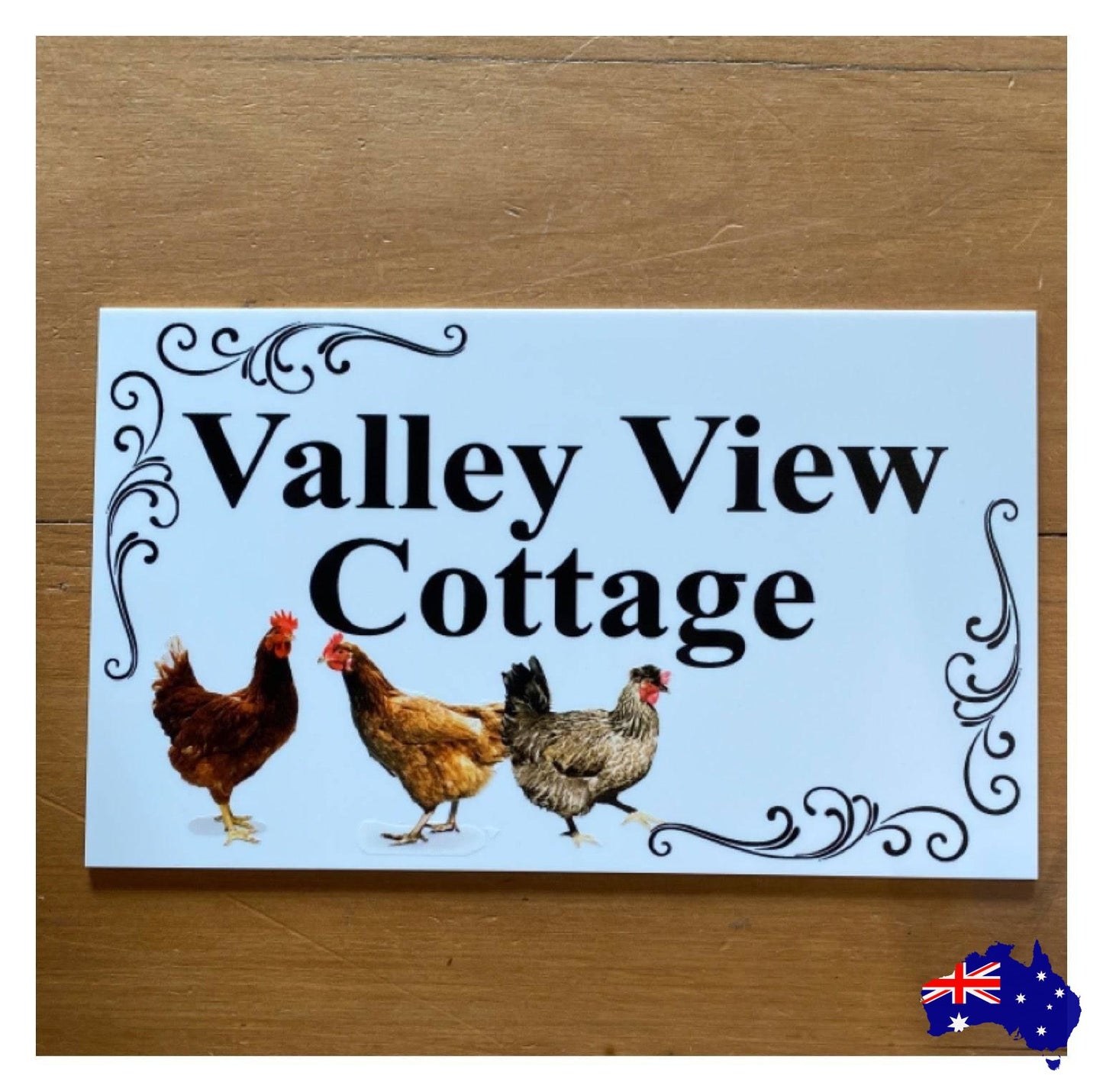 Chicken Hen Coop Your Text Custom Wording Sign - The Renmy Store Homewares & Gifts 