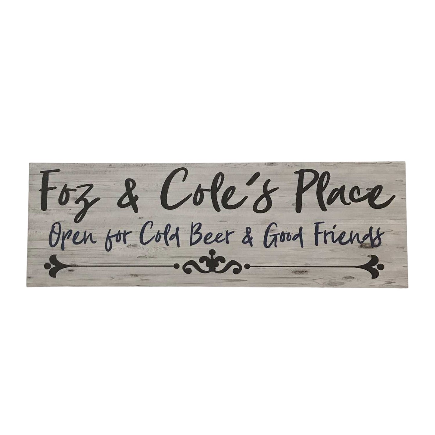 Beer Good Friends Place Custom Personalised Sign