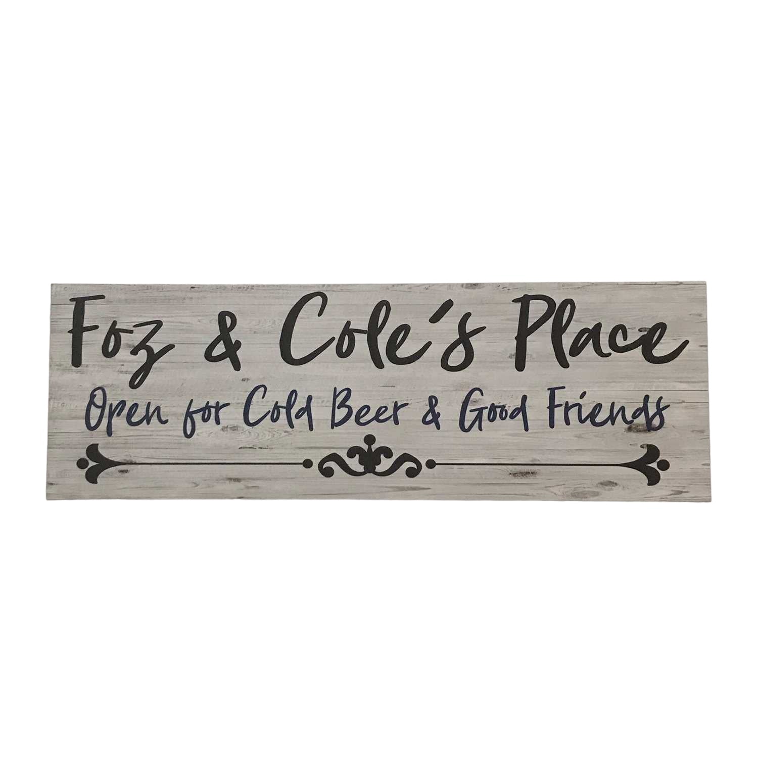 Beer Good Friends Place Custom Personalised Sign - The Renmy Store Homewares & Gifts 