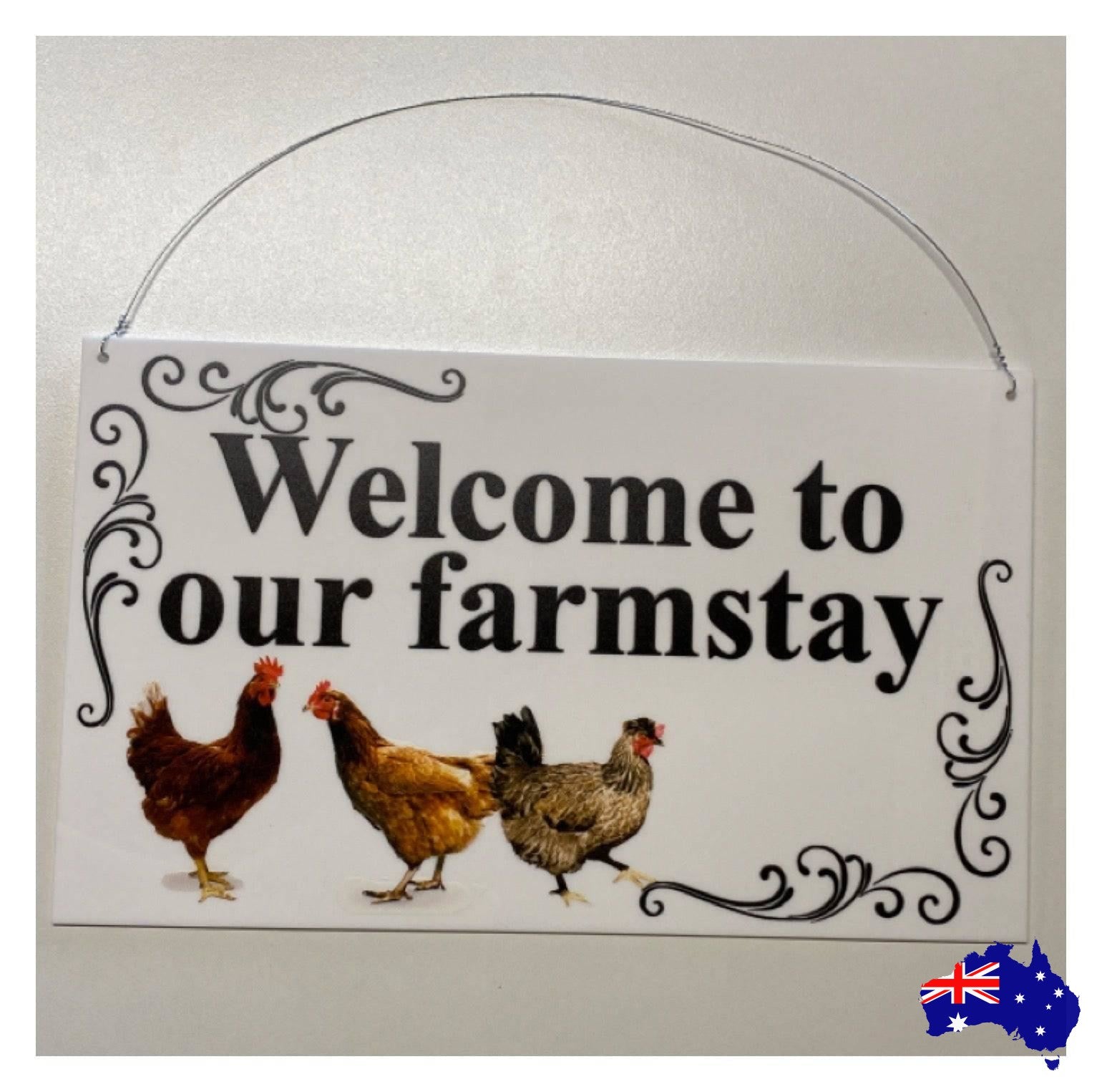 Chicken Hen Coop Your Text Custom Wording Sign - The Renmy Store Homewares & Gifts 