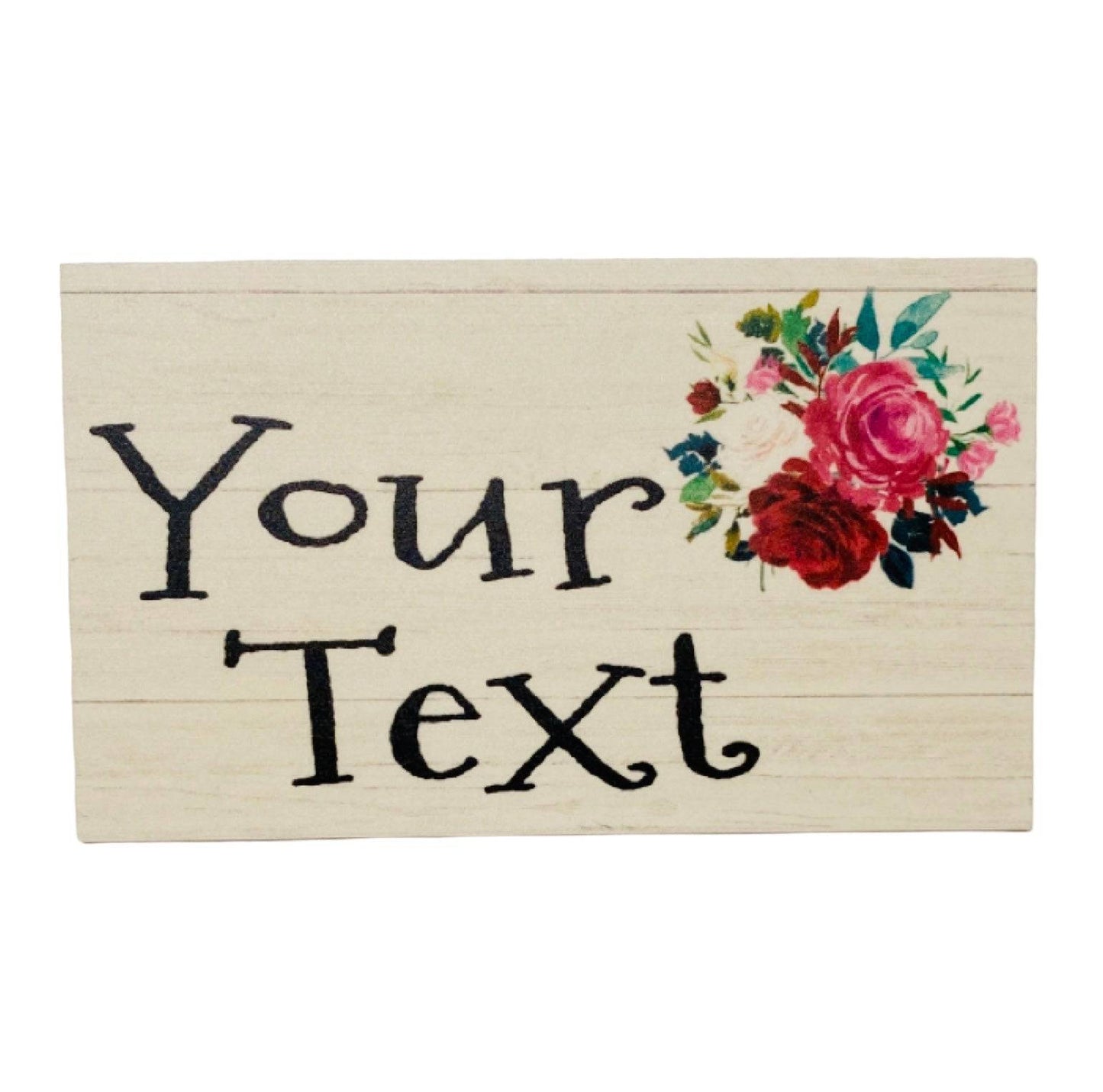 Floral Custom Persoanlised Address Cottage Sign - The Renmy Store Homewares & Gifts 