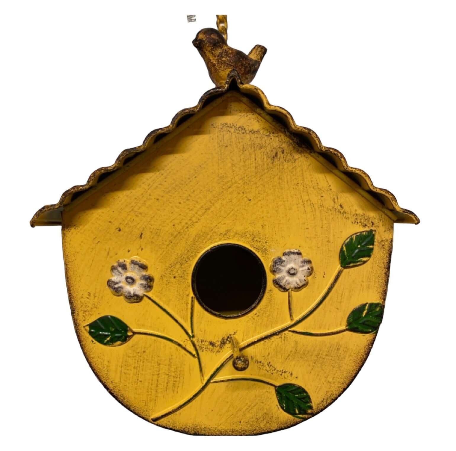 Bird House Birdhouse Vintage Yellow - The Renmy Store Homewares & Gifts 
