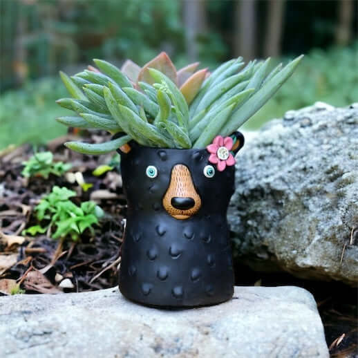 Bear Pot Planter Vase Pen Holder Small - The Renmy Store Homewares & Gifts 