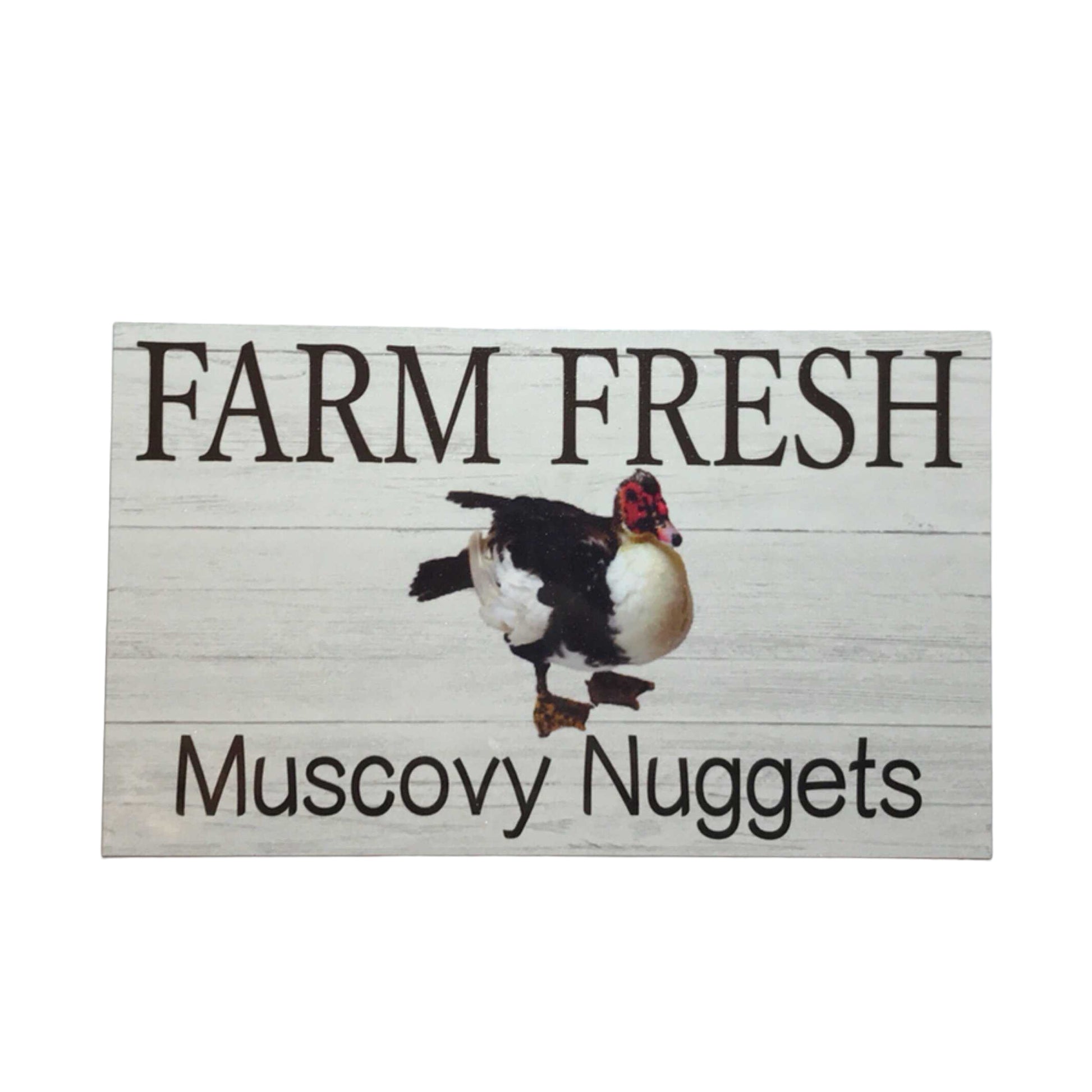 Duck Muscovy Nuggets Egg Sign - The Renmy Store Homewares & Gifts 