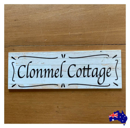 Cottage Custom Personalised Rustic Chic Sign - The Renmy Store Homewares & Gifts 