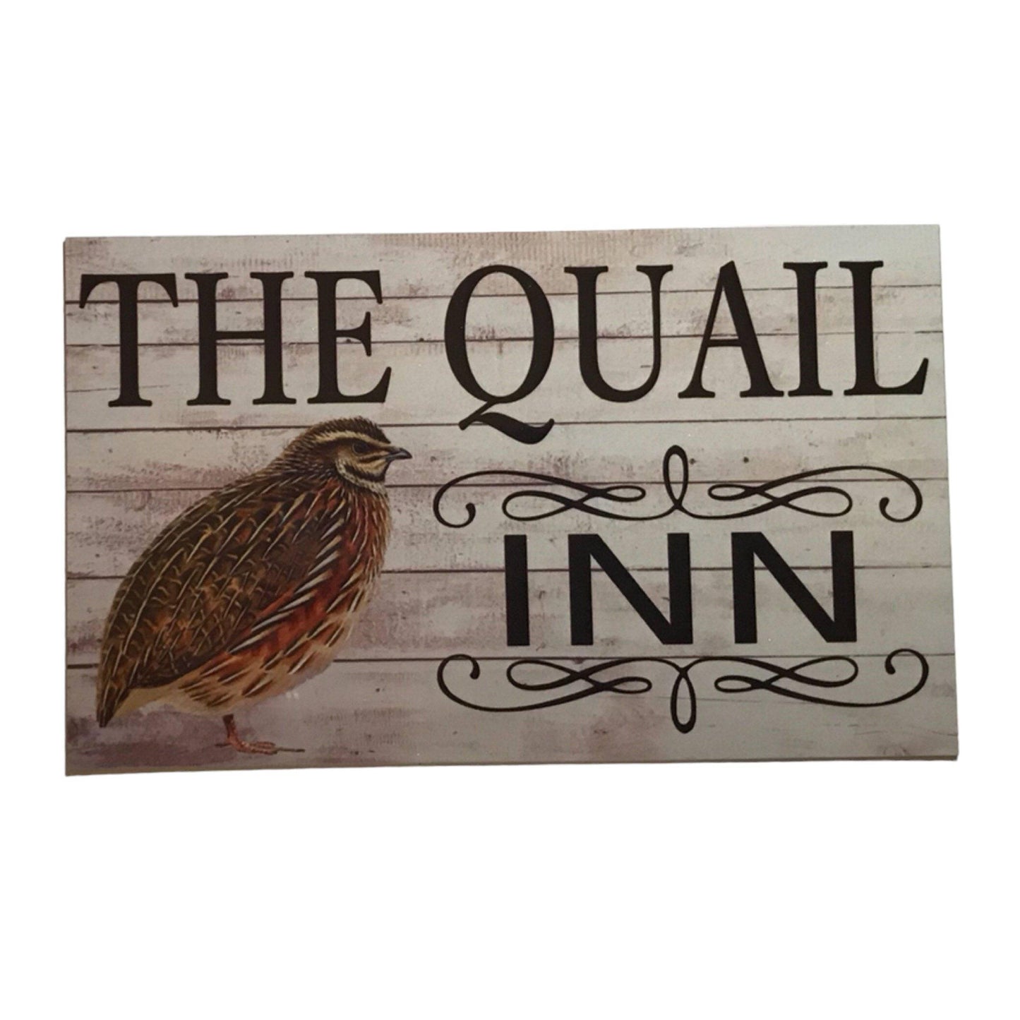 Quail Bird Inn Sign - The Renmy Store Homewares & Gifts 