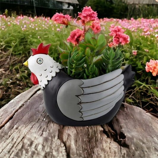 Chicken Chook Pot Planter Plant Small - The Renmy Store Homewares & Gifts 