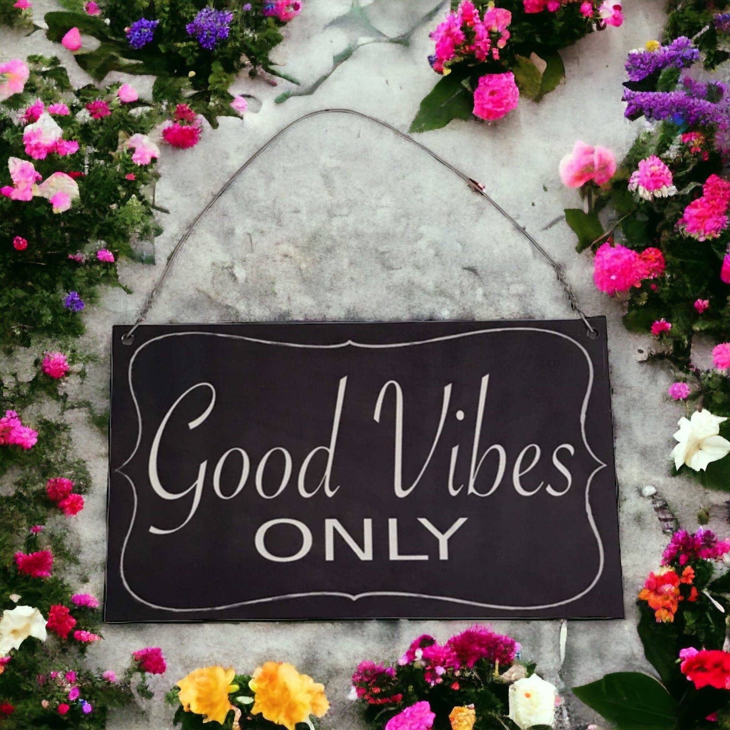 Good Vibes Only Vintage Sign - The Renmy Store Homewares & Gifts 