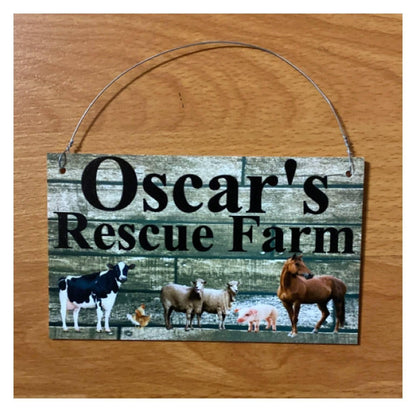 Your Text Custom Wording Farm Animals Sign - The Renmy Store Homewares & Gifts 