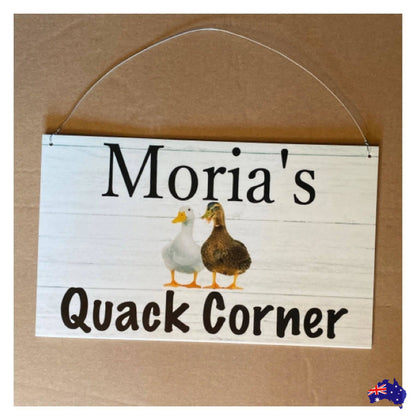 Duck Ducks Your Text Custom Wording Sign - The Renmy Store Homewares & Gifts 