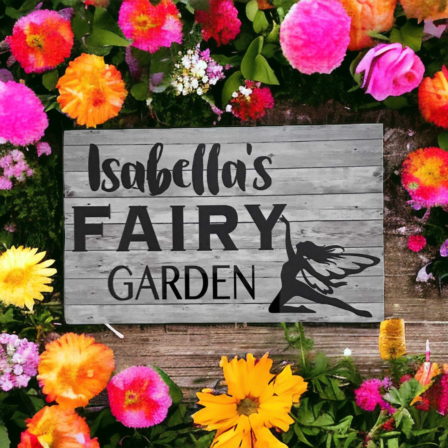 Fairy Garden Custom Name Sign - The Renmy Store Homewares & Gifts 