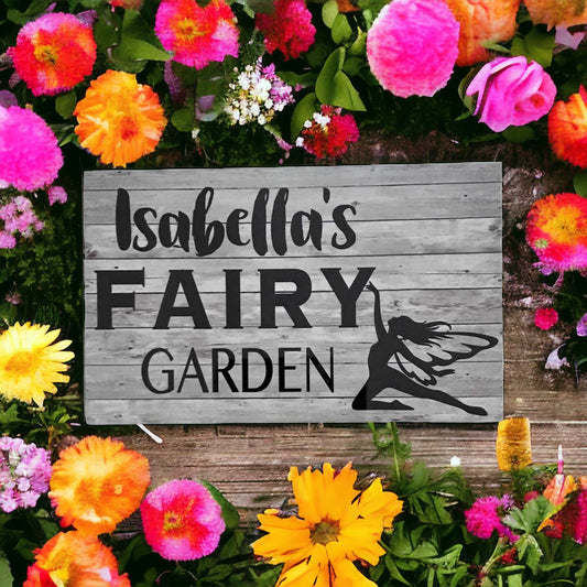 Fairy Garden Custom Name Sign