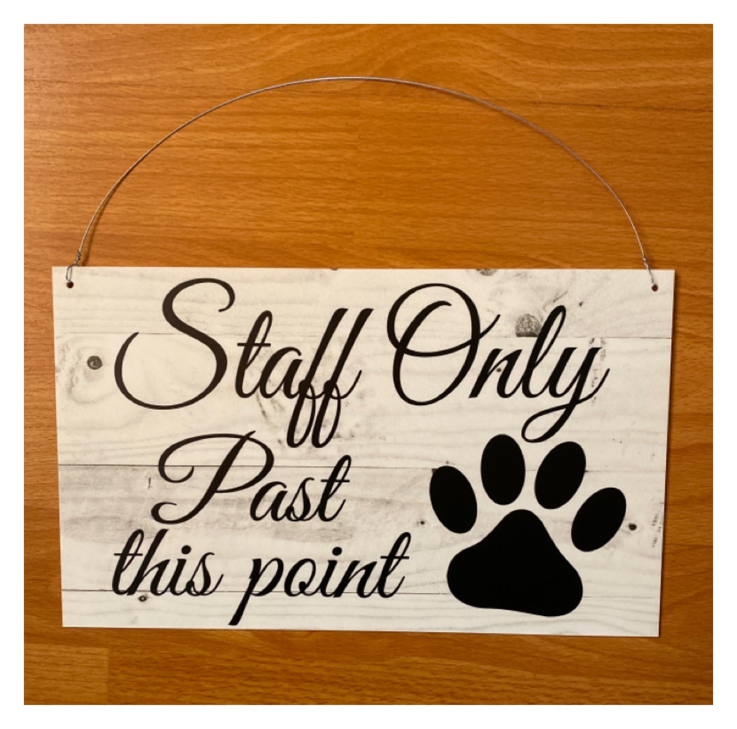 Dog Cat Custom Paw Sign