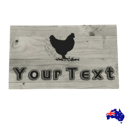 Chicken Hen Custom Personalised French Sign - The Renmy Store Homewares & Gifts 