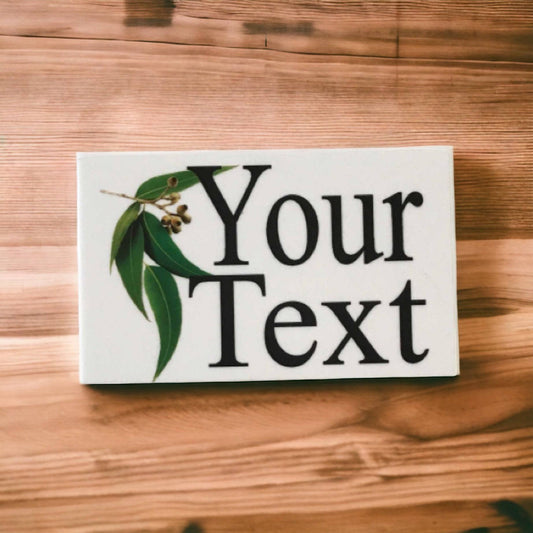 Gum Leaves Custom Personalised Sign - The Renmy Store Homewares & Gifts 