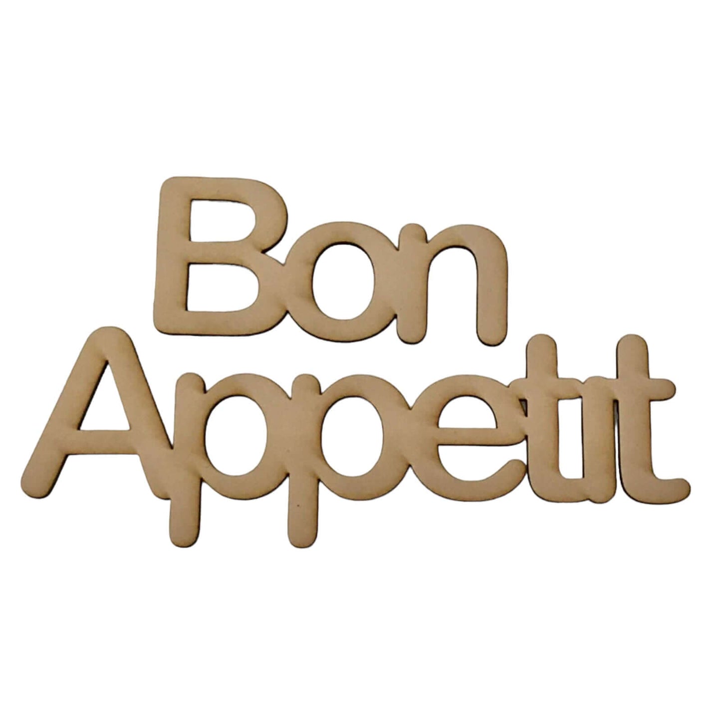 Bon Appetit French Word Sign MDF DIY Wooden - The Renmy Store Homewares & Gifts 
