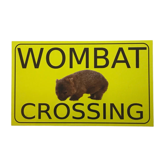 Wombat Crossing Sign