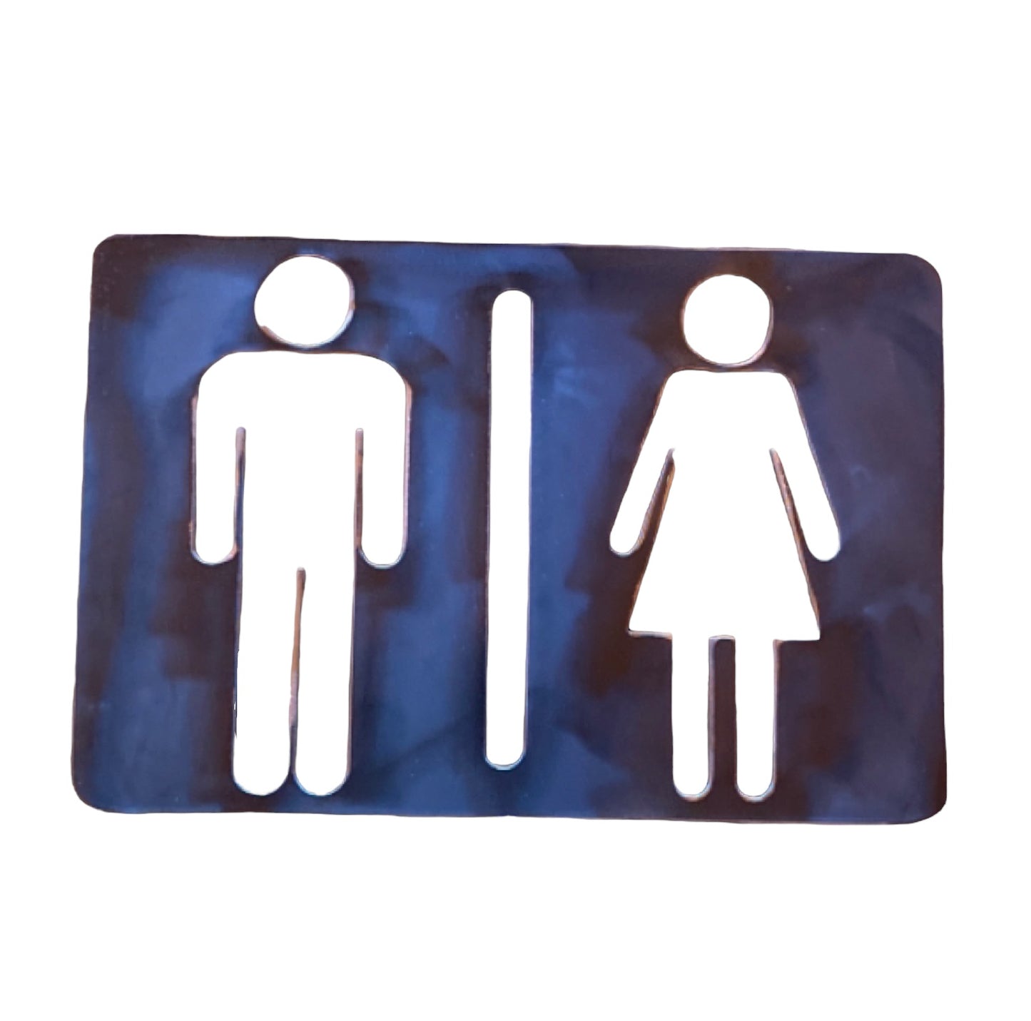 Toilet Male Female Steel Metal Sign