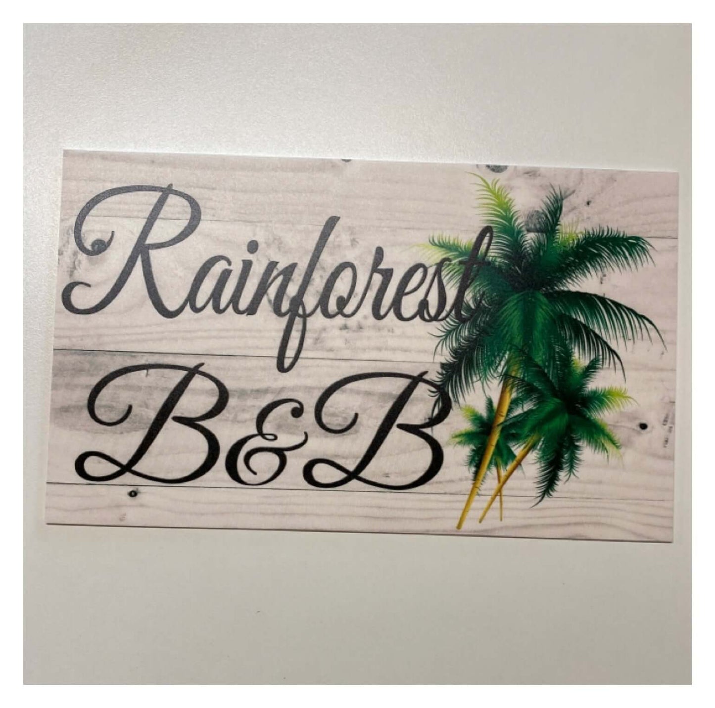 Personalised Beach House Number Custom Palm Tree Sign - The Renmy Store Homewares & Gifts 