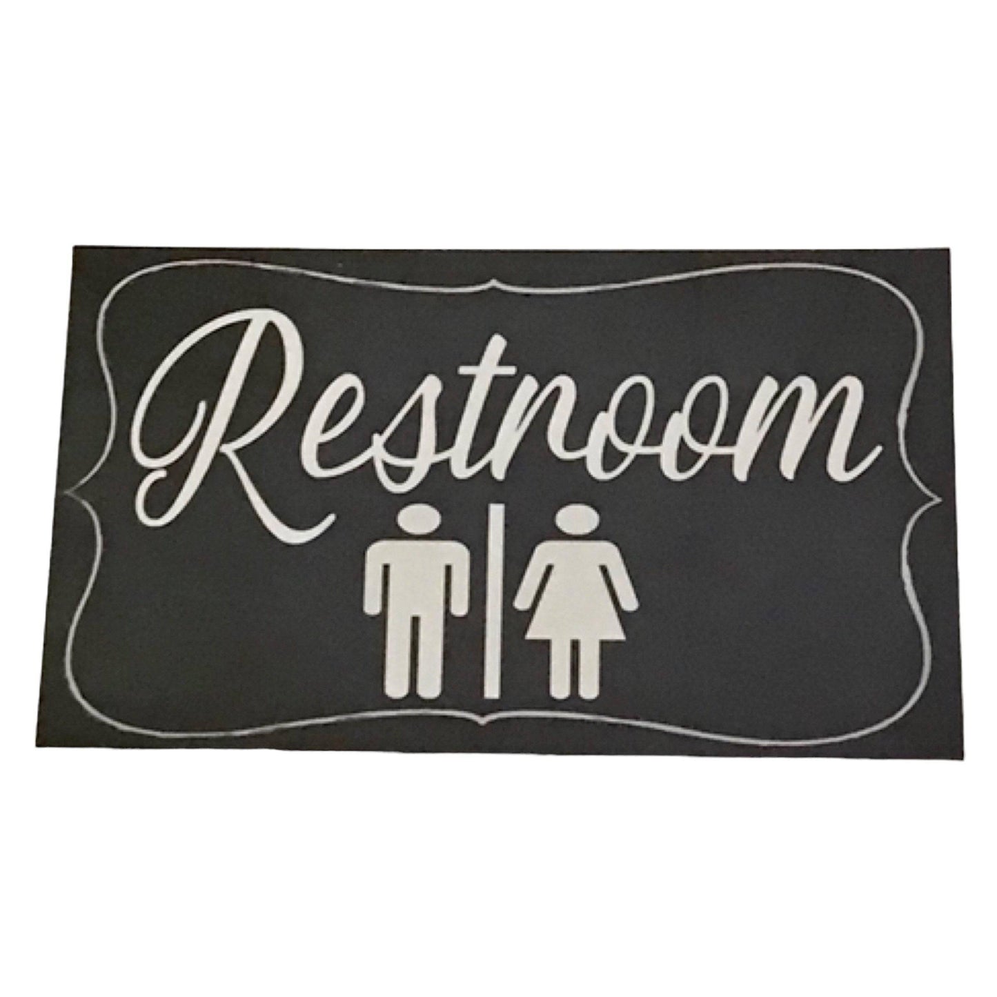 Vintage Restroom Toilet Door Sign - The Renmy Store Homewares & Gifts 