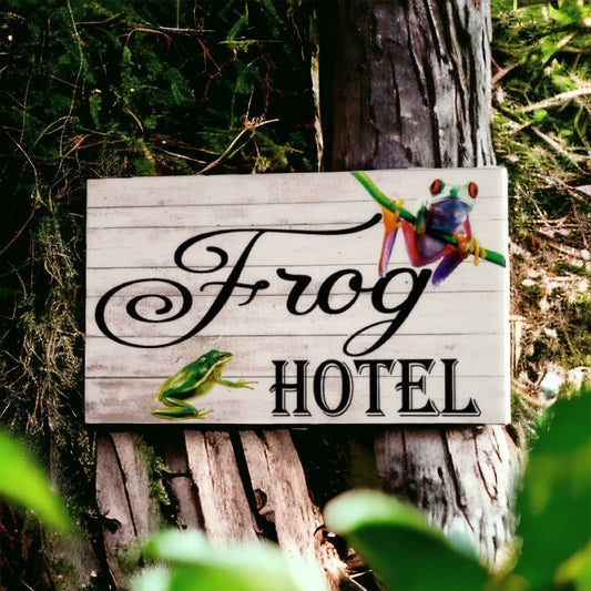 Frog Hotel Sign - The Renmy Store Homewares & Gifts 