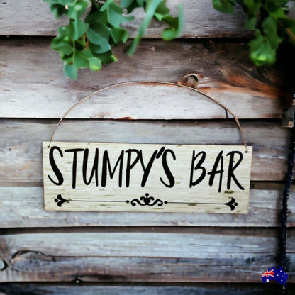 Bar Custom Personalised Vintage Sign - The Renmy Store Homewares & Gifts 