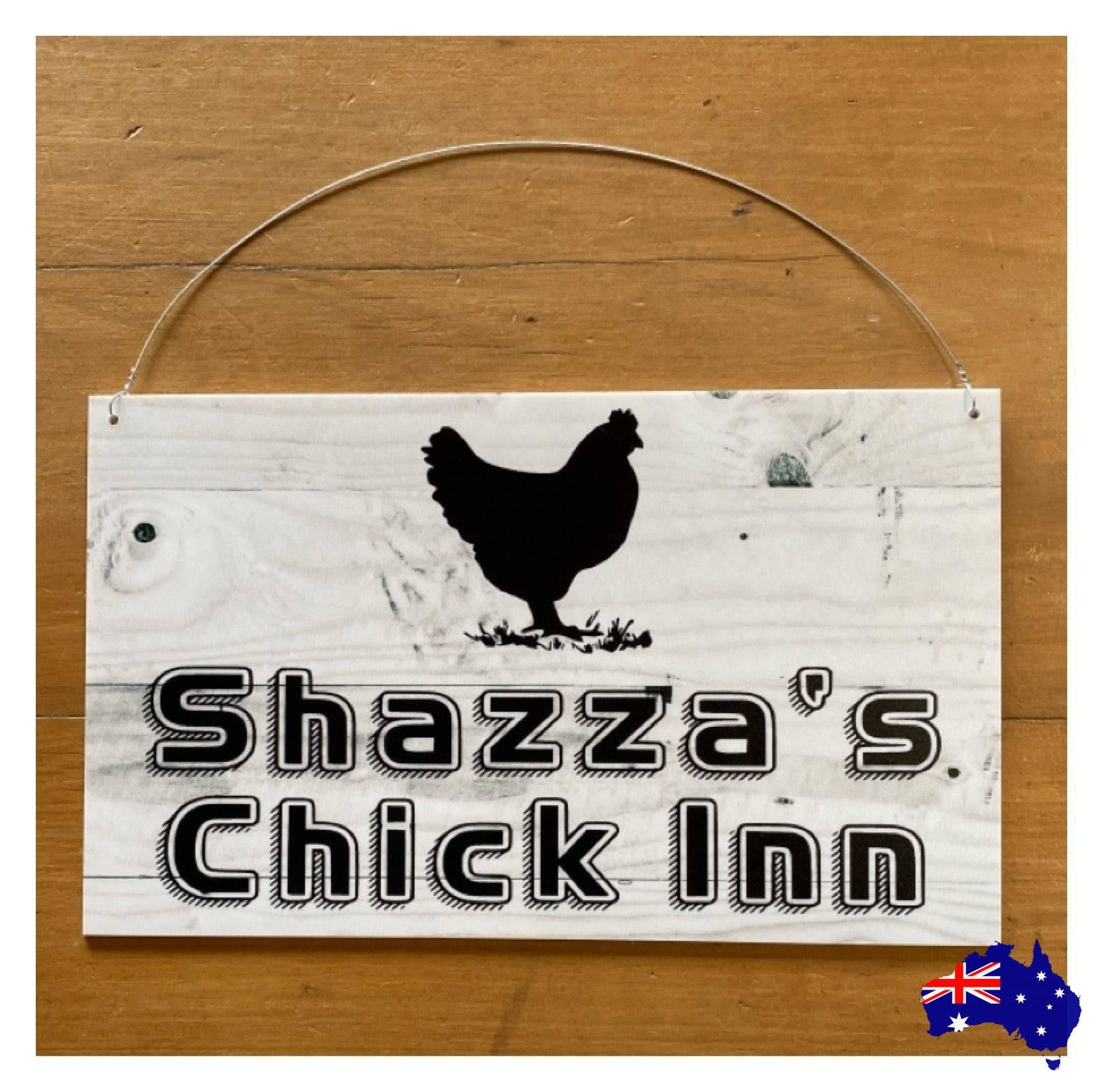 Chicken Hen Custom Personalised French Sign - The Renmy Store Homewares & Gifts 