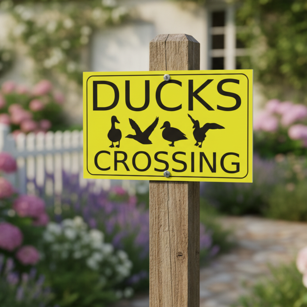 Ducks Crossing Sign | Aussie Made Outdoor Wildlife Sign