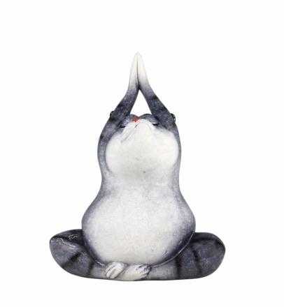 Cat Yoga Zen Ornament - The Renmy Store Homewares & Gifts 