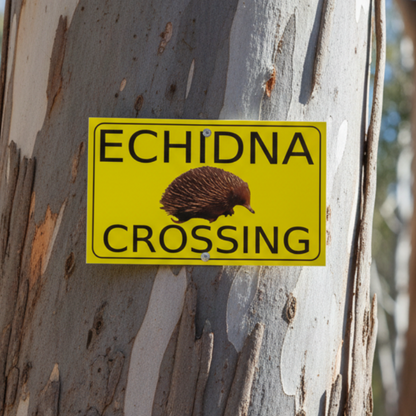 Echidna Crossing Sign | Aussie Made Outdoor Wildlife Sign