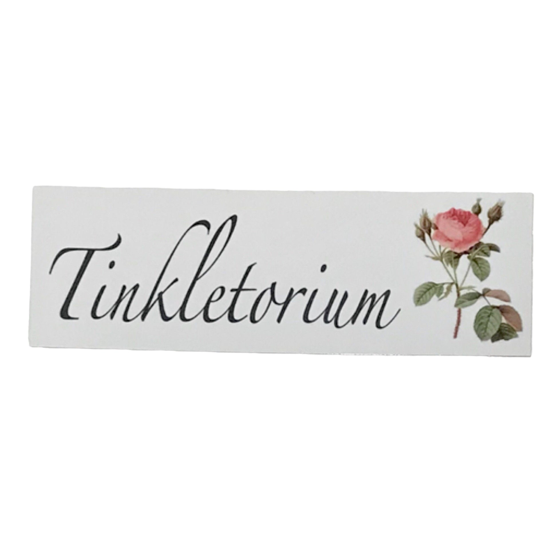 Toilet Tinkletorium Rose Door Sign - The Renmy Store Homewares & Gifts 