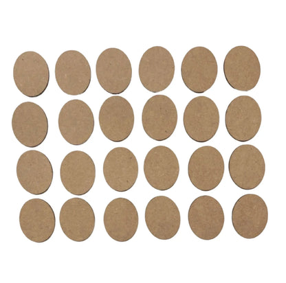 MDF Oval 5cm x 4cm Wooden MDF Acrylic Metal Steel Laser Cut Shape - The Renmy Store Homewares & Gifts 