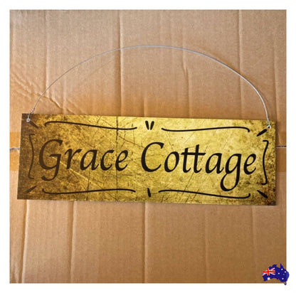 Cottage Custom Personalised Vintage Sign - The Renmy Store Homewares & Gifts 