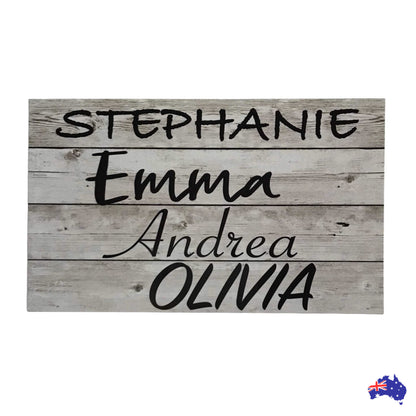 Coop Chicken Hen Rooster House Custom Names Grey Sign - The Renmy Store Homewares & Gifts 