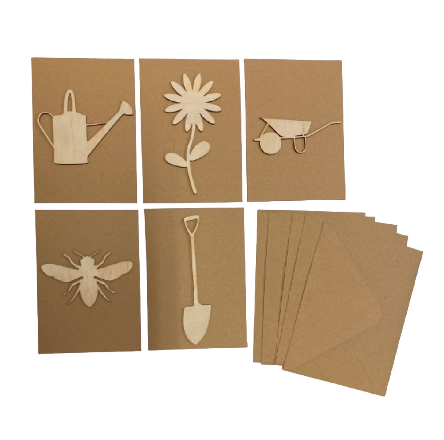 Card Envelope Greeting Set of 5 Garden Gardener - The Renmy Store Homewares & Gifts 