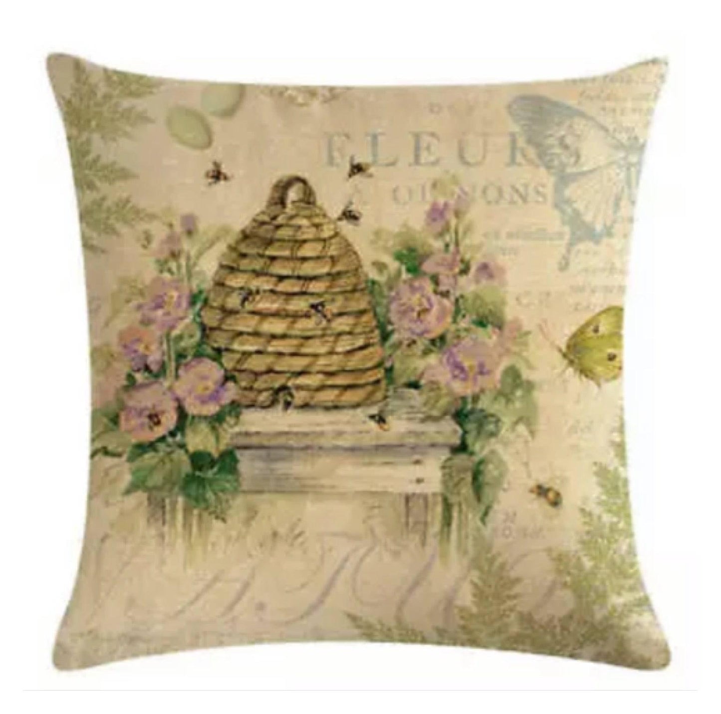 Cushion Cover Bee Hive - The Renmy Store Homewares & Gifts 