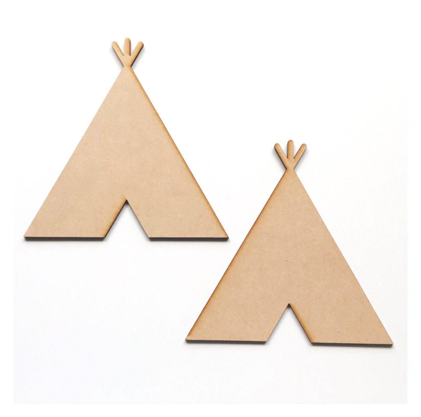 Teepee Tent Set of 2 Raw MDF DIY - The Renmy Store Homewares & Gifts 