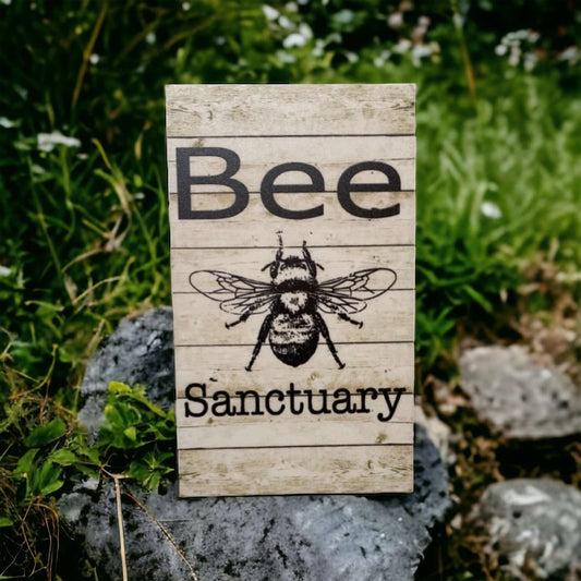 Bee Sanctuary Garden Sign - The Renmy Store Homewares & Gifts 