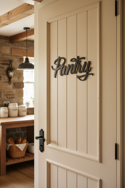 Pantry Door Sign - Acrylic Wall Art - Suits All Decor Styles - Australian Made