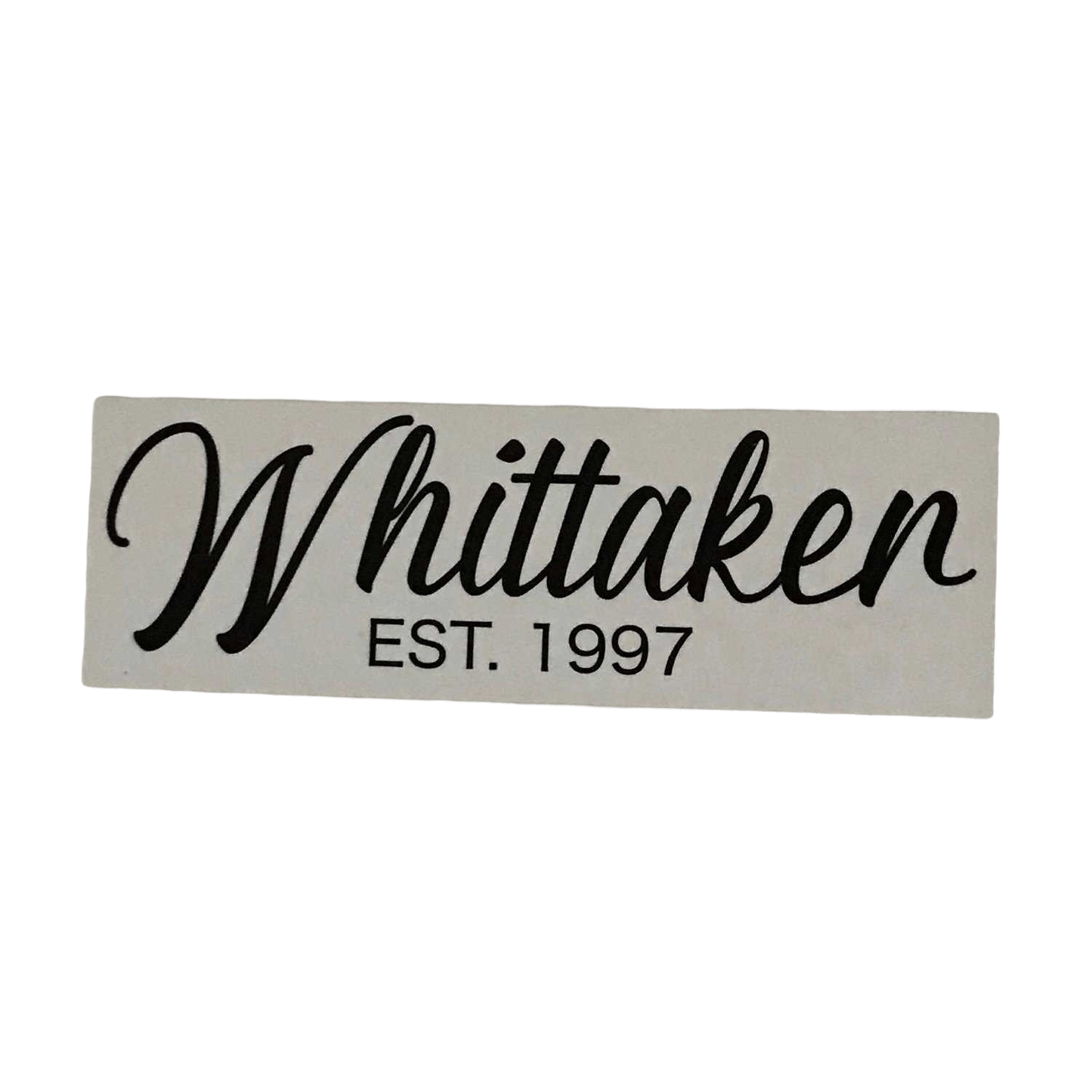 Family Name Custom Personalised White Sign - The Renmy Store Homewares & Gifts 