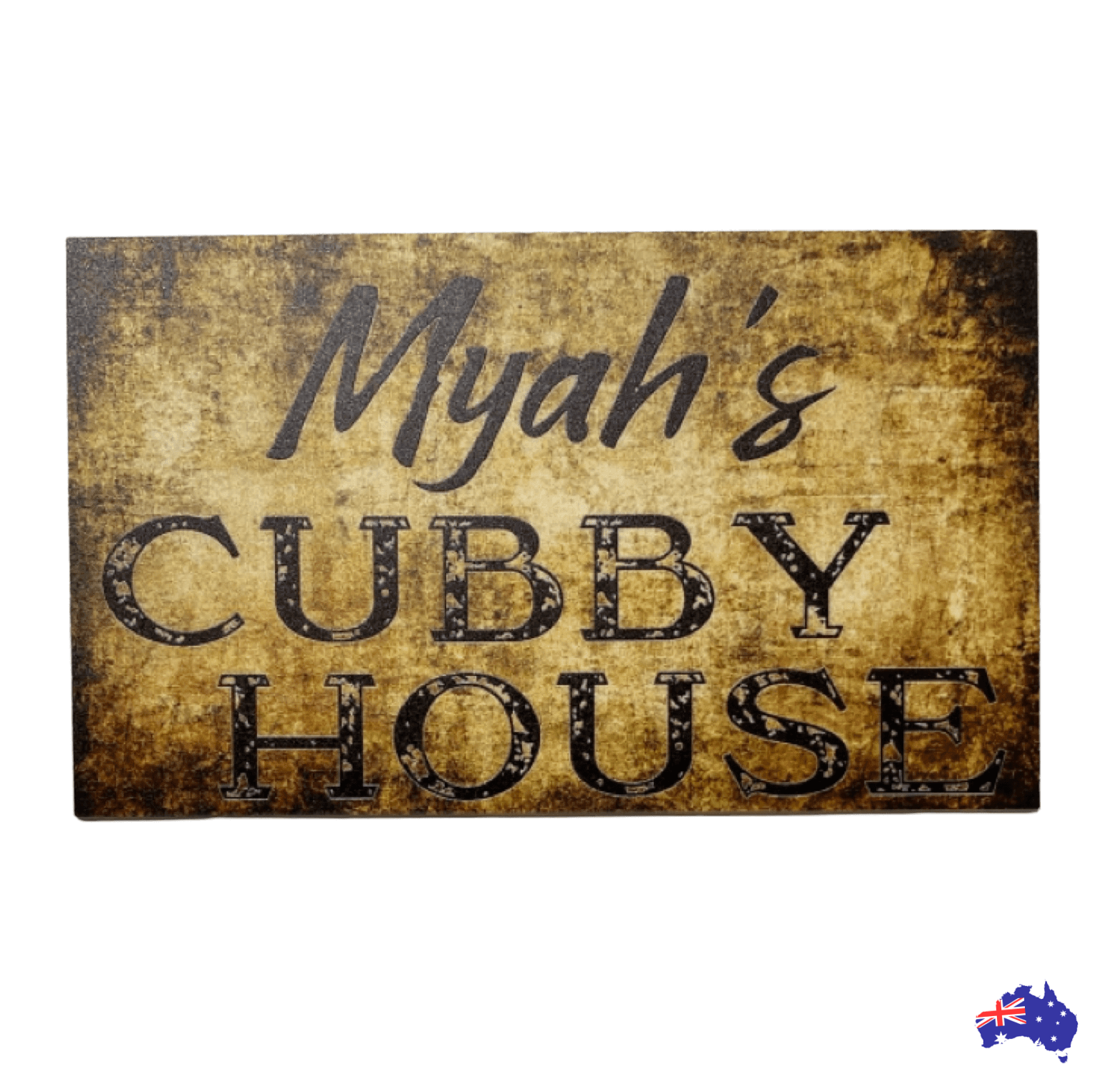 Cubby House Vintage Custom Personalised Sign - The Renmy Store Homewares & Gifts 